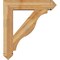 Ekena Millwork Funston Arts and Crafts Rough Sawn Bracket w/ Offset Brace, Western Red Cedar, 8"W x 34"D x 38"H BKT0806X34X38FST03RWR - alternate 3